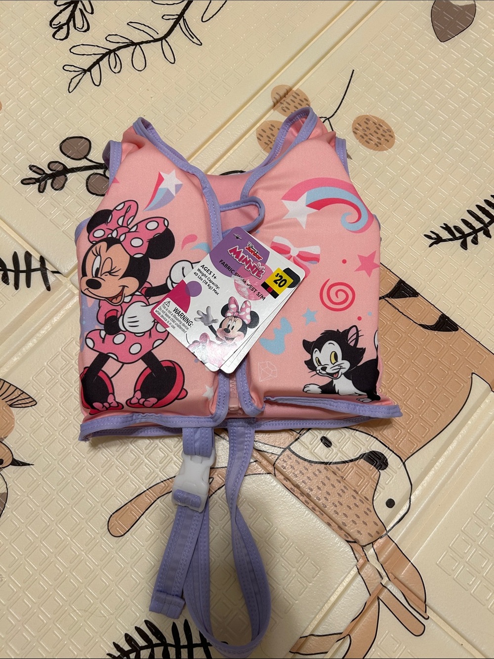 Disney Minnie Mouse Pink and Lavender Kids Swim Vest